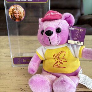 Britney Spears Limited Edition Collectible Beanie Bear with Tags and Case